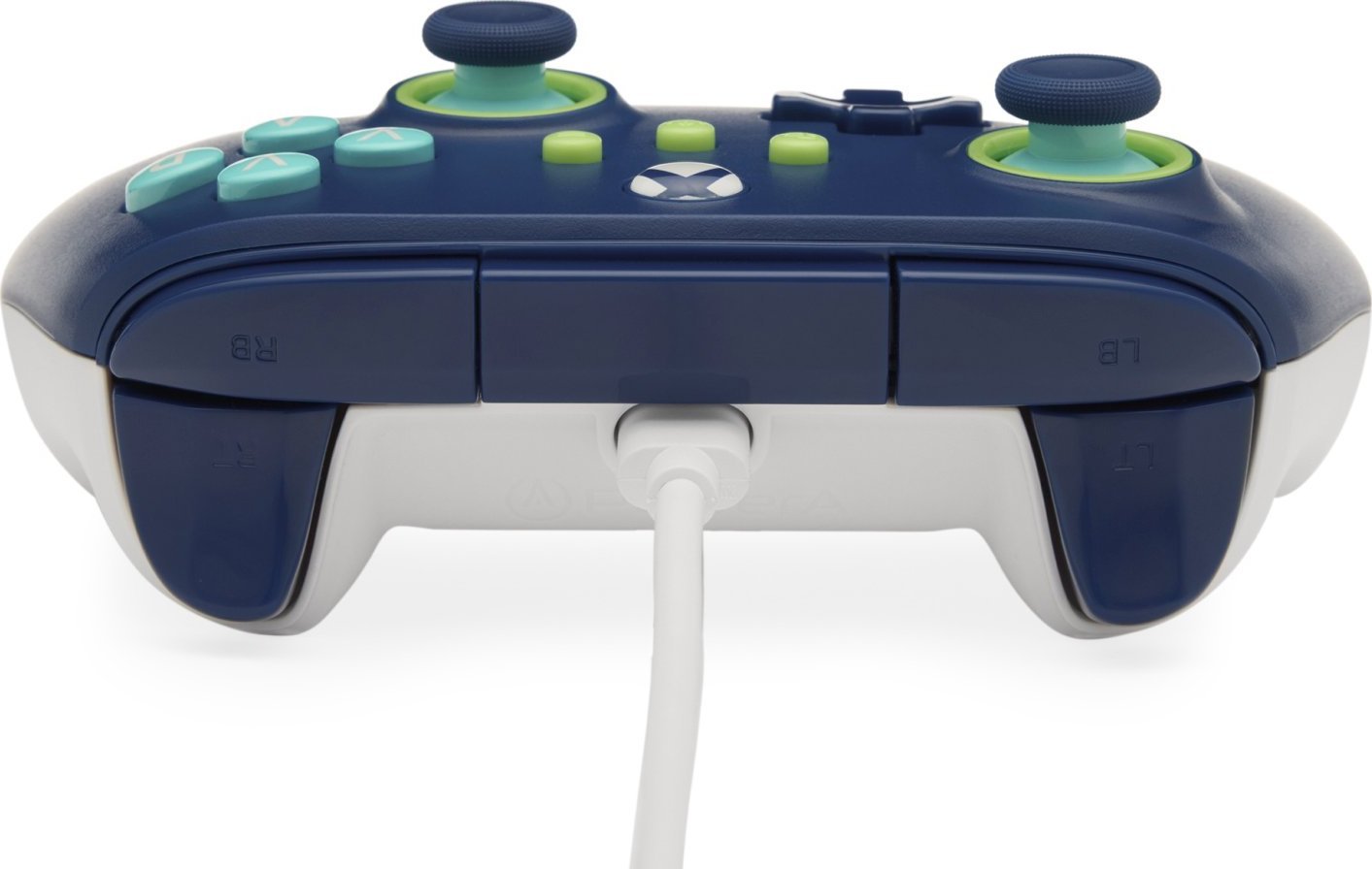 Gamepad PowerA Wired Controller për Xbox Series X|S, USB, 3 m, blu Mariner