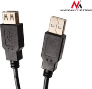 Kabllo Maclean USB-A në USB-A , 3m, e zezë