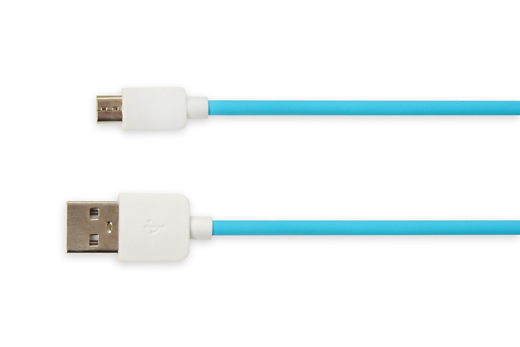 Kabllo USB iBOX MD3A, microUSB, 1m, i kaltër 