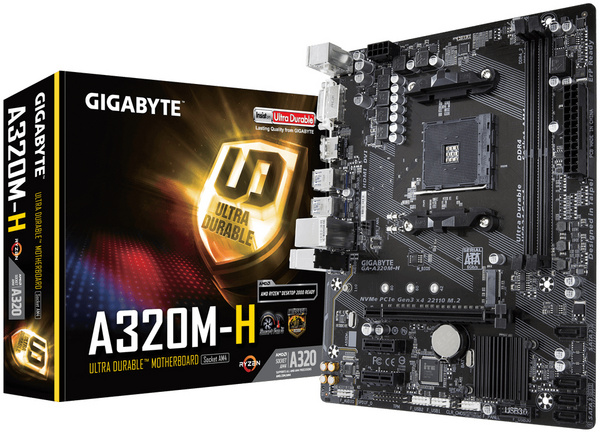 Pllakë amë Gigabyte GA-A320M-H Socket AM4 micro ATX AMD A320