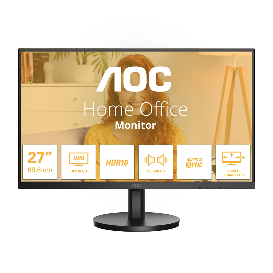 Monitor AOC U27B3A, 27", 4K UHD, 60Hz, i zi