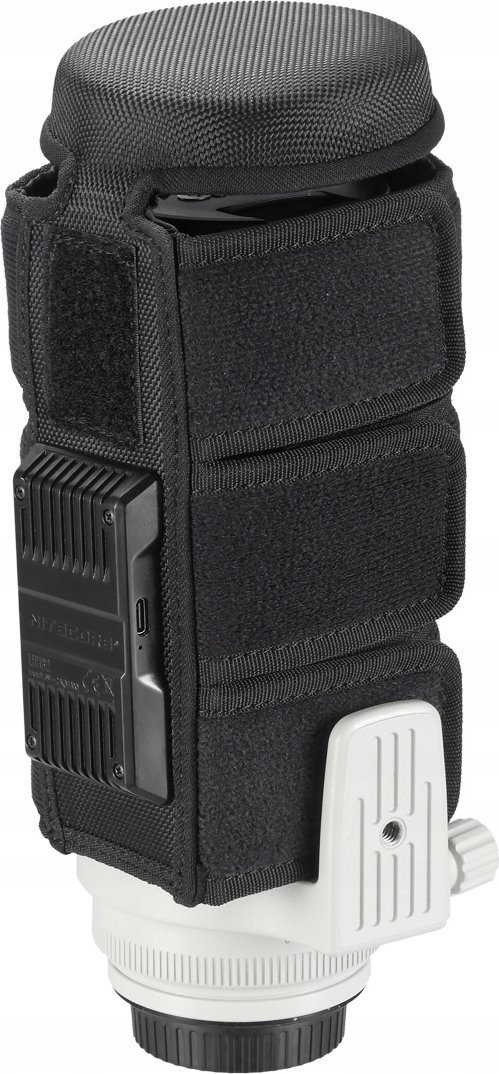 Çantë ngrohëse për lente Nitecore LHH82, për aparat fotografik, e zezë