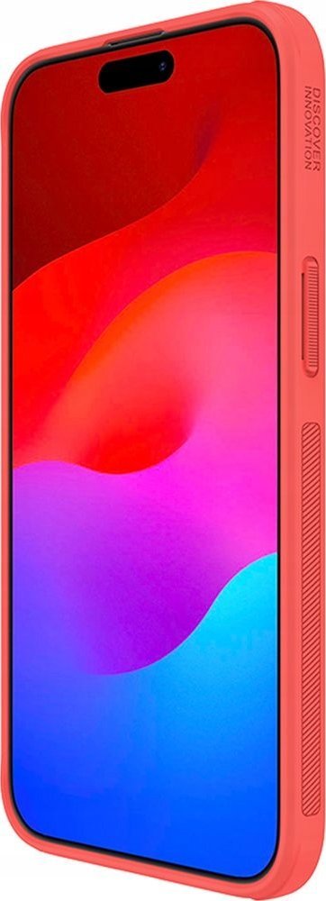 Mbrojtëse telefoni Nillkin Super Frosted Pro për iPhone 15 Pro Max, plastike, e kuqe