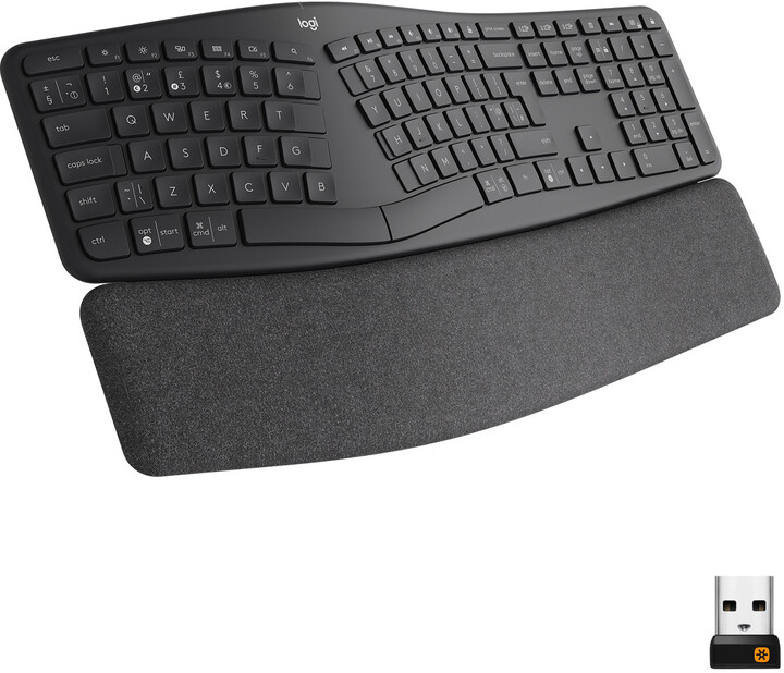 Tastierë wireless Logitech ERGO K860,grafit (US)