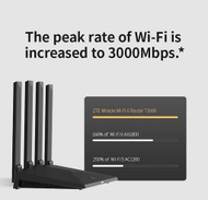Router ZTE T3000 IDU, Wi Fi 6 AX3000, 3000 Mbps, i bardhë