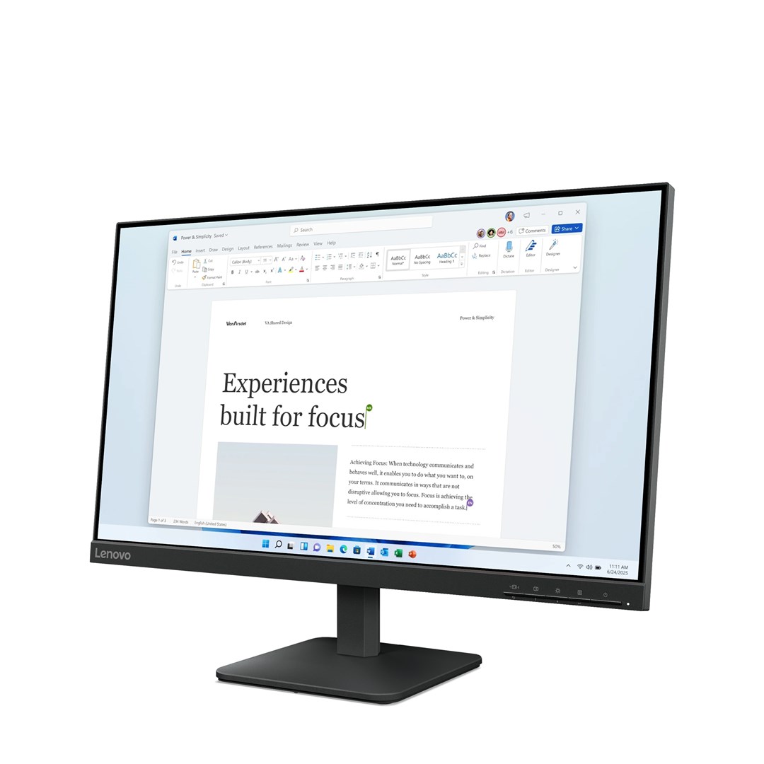 Monitor Lenovo L24-4e, 23.8" FHD 1920x1080, LCD, i zi
