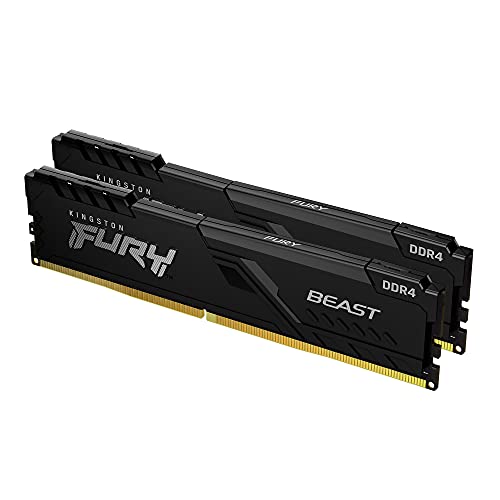 Memorie RAM Kingston Fury Beast KF426C16BBK2/64, 64GB DDR4, 2666MHz CL16, e zezë