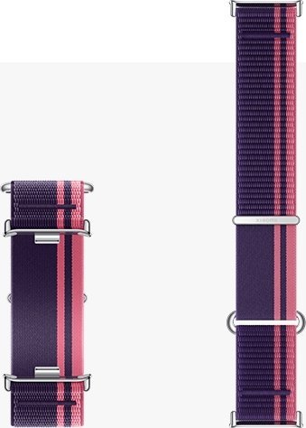 Rrip Xiaomi Braided Quick Release Strap për Smart Band 8 Pro, najlon i gërshetuar, madhësi e rregullueshme, rozë vjollcë