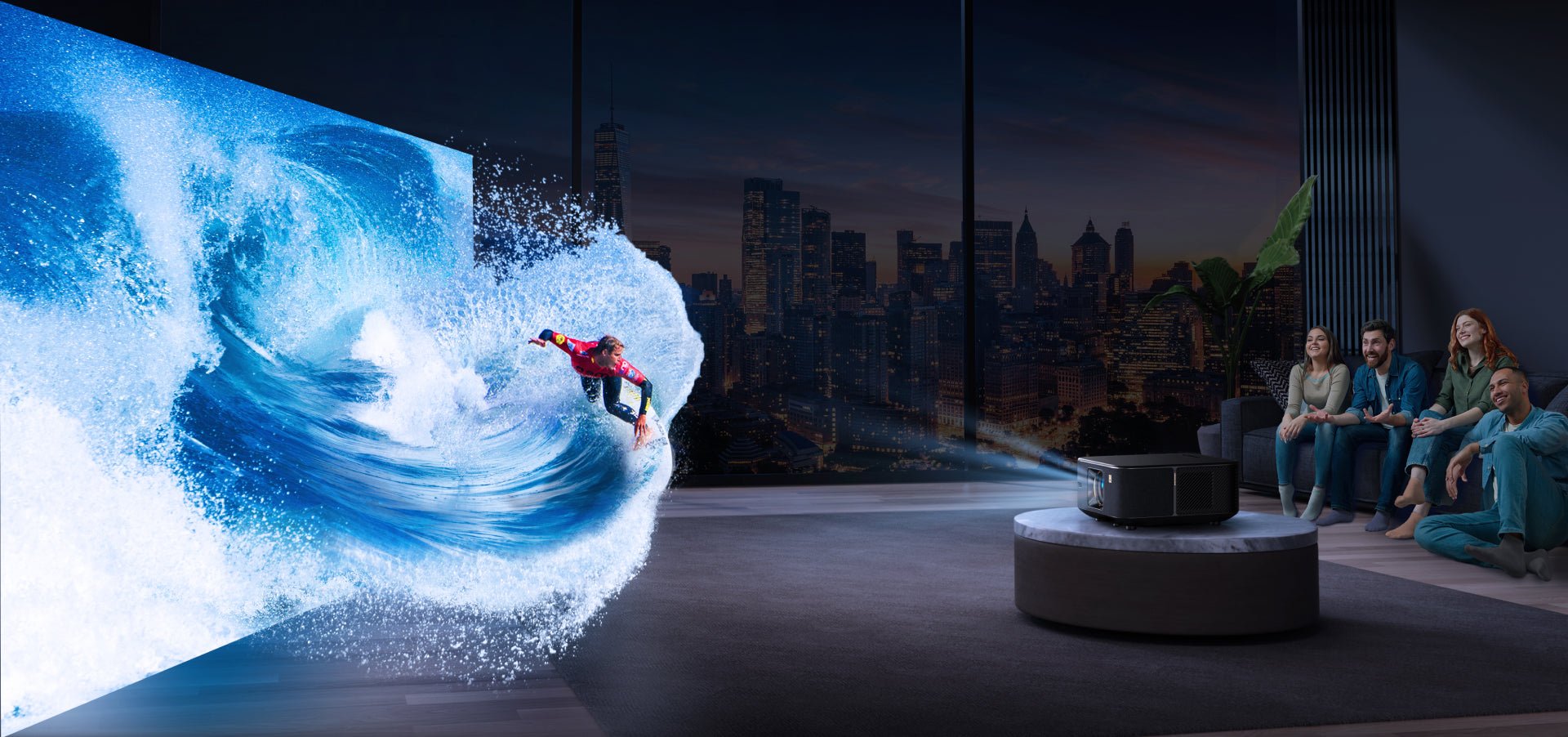 Projektor Yaber K3 Pro, Full HD 1080p, 1600 ANSI lumens, i bardhë