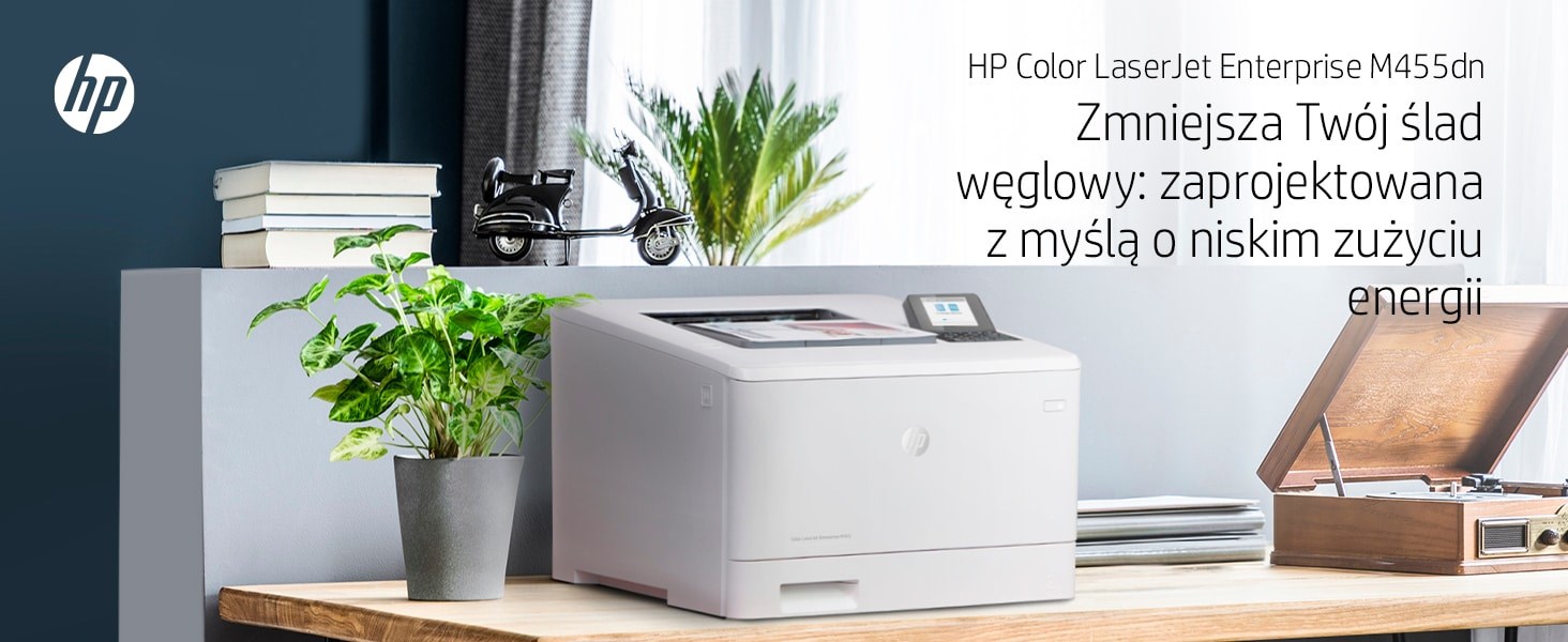 Printer HP Color LaserJet Enterprise M455dn, lazer me ngjyra, i bardhë