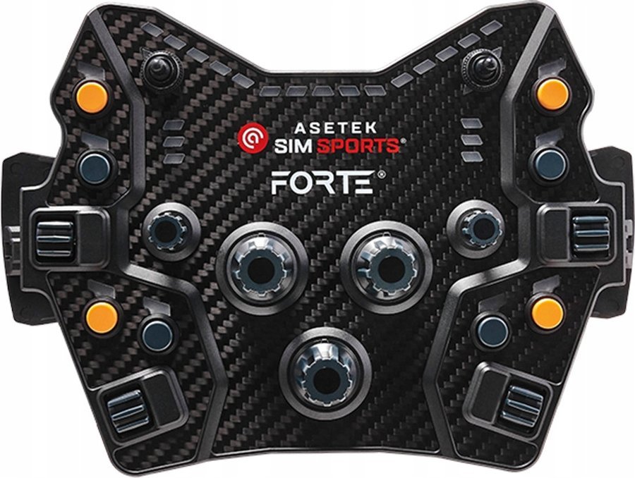 Button box Asetek SimSports Forte GT, 21 butona, për timon 330 mm, i zi