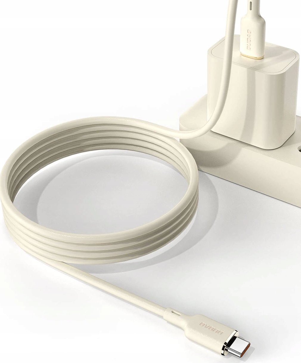 Kabllo USB C Dudao L7Scc, USB C në USB C, 100W, 1m, e bardhë