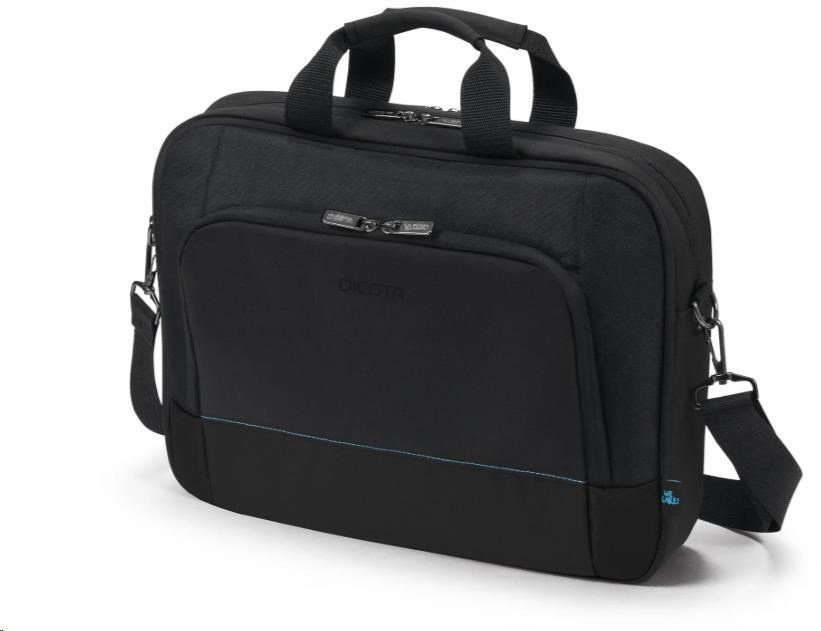 Торба за лаптоп Dicota Top Traveller Two, 15-17.3", рециклиран полиестер, црна