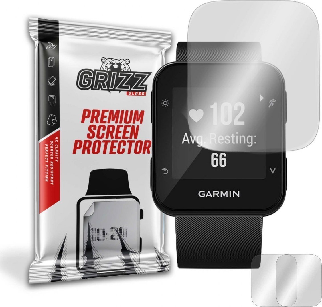 Film mbrojtës mat GrizzGlass për Garmin Forerunner 35, 2 copë, transparent