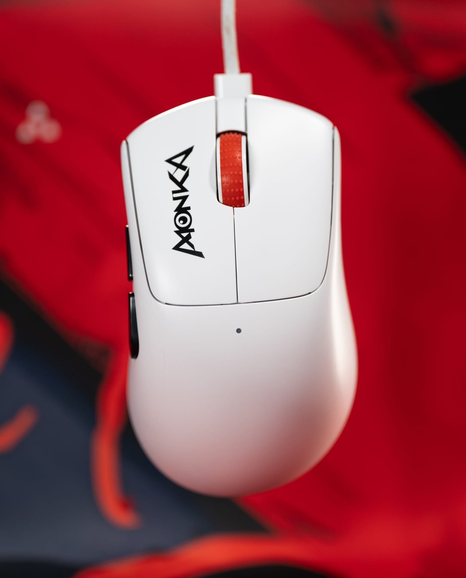 Гејминг глушец Marvo MONKA RAPID, безжичен, 12000 DPI, бел