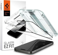 Mbrojtës ekrani Spigen Glass tR EZ Fit, 2 copë, për iPhone 15 Pro, i zi