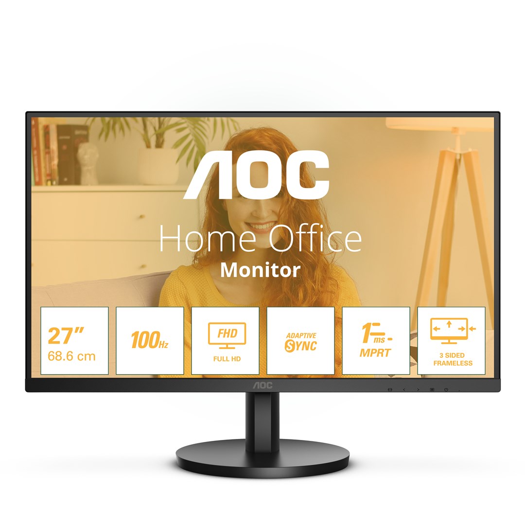 Monitor AOC 27B3HMA2, 27", Full HD, 100 Hz, i zi