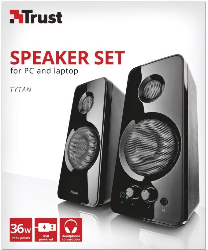 Set altoparlantë Trust Tytan 2.0, të zi