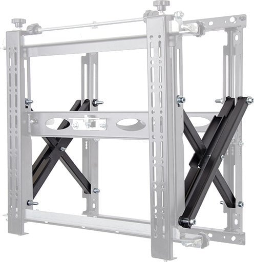 Ѕиден држач B-Tech Universal Heavy Duty Pop-Out, VESA 600x400, микро-подесување, црн