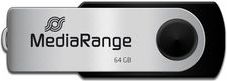 USB flash MediaRange MR912, 64GB, USB, e zezë