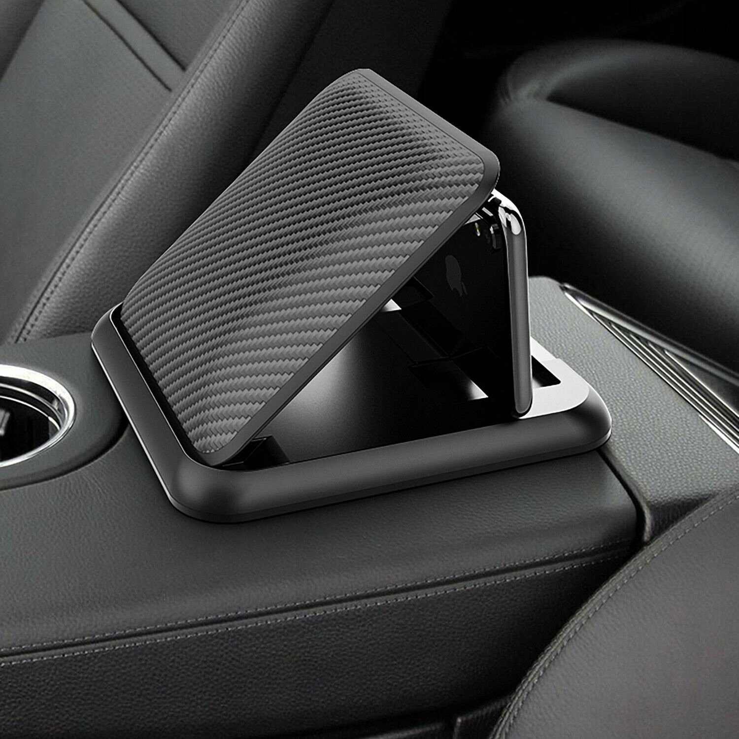 Mbajtëse telefoni për veturë For Cockpit 51J, për pult, për telefona deri 7", e zezë