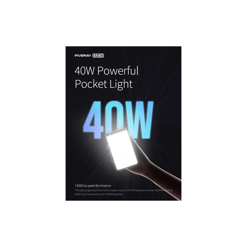 Zhiyun FIVERAY M40 Pocket LED Light