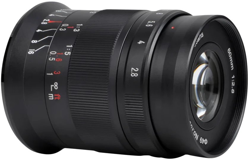Објектив 7artisans Photoelectric 60mm f/2.8 Macro MKII за Nikon Z, макро, црн