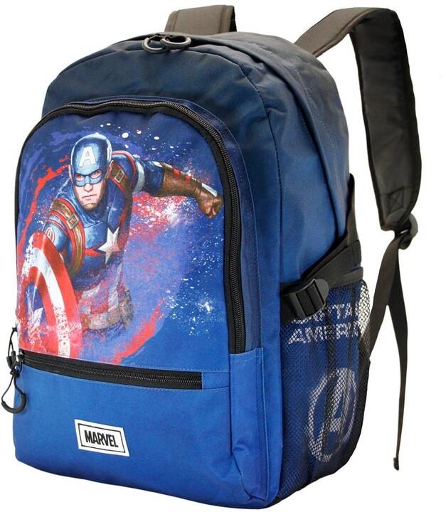 Çantë shpine Marvel - Captain America, e kaltër