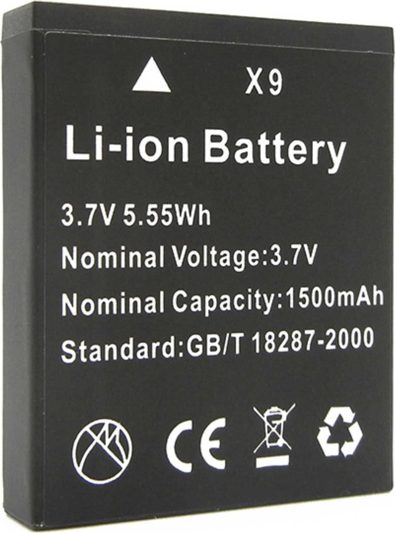Bateri kamerë Easypix Aquapix W3048, 3.7V, 1500mAh, e zezë