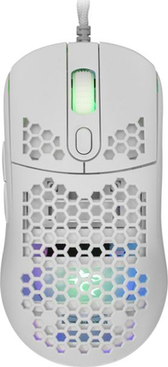 Maus White Shark Galahad, me kabllo, i bardhë