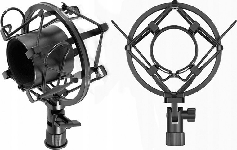 Mbajtëse mikrofoni Varr Gaming Shockproof Basket, diametër 45-50mm, montim fileto 5/8", e zezë