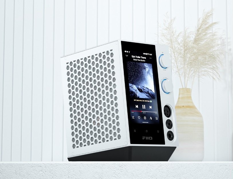 Amplifikator kufjesh FiiO Hybrid R7, DAC desktop, ekran me Android, i zi