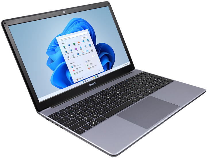 Laptop UMAX VisionBook 15Wj, 15.6 ", Intel Celeron N5100, 4GB RAM, 128GB SSD, Intel UHD Graphics, gri