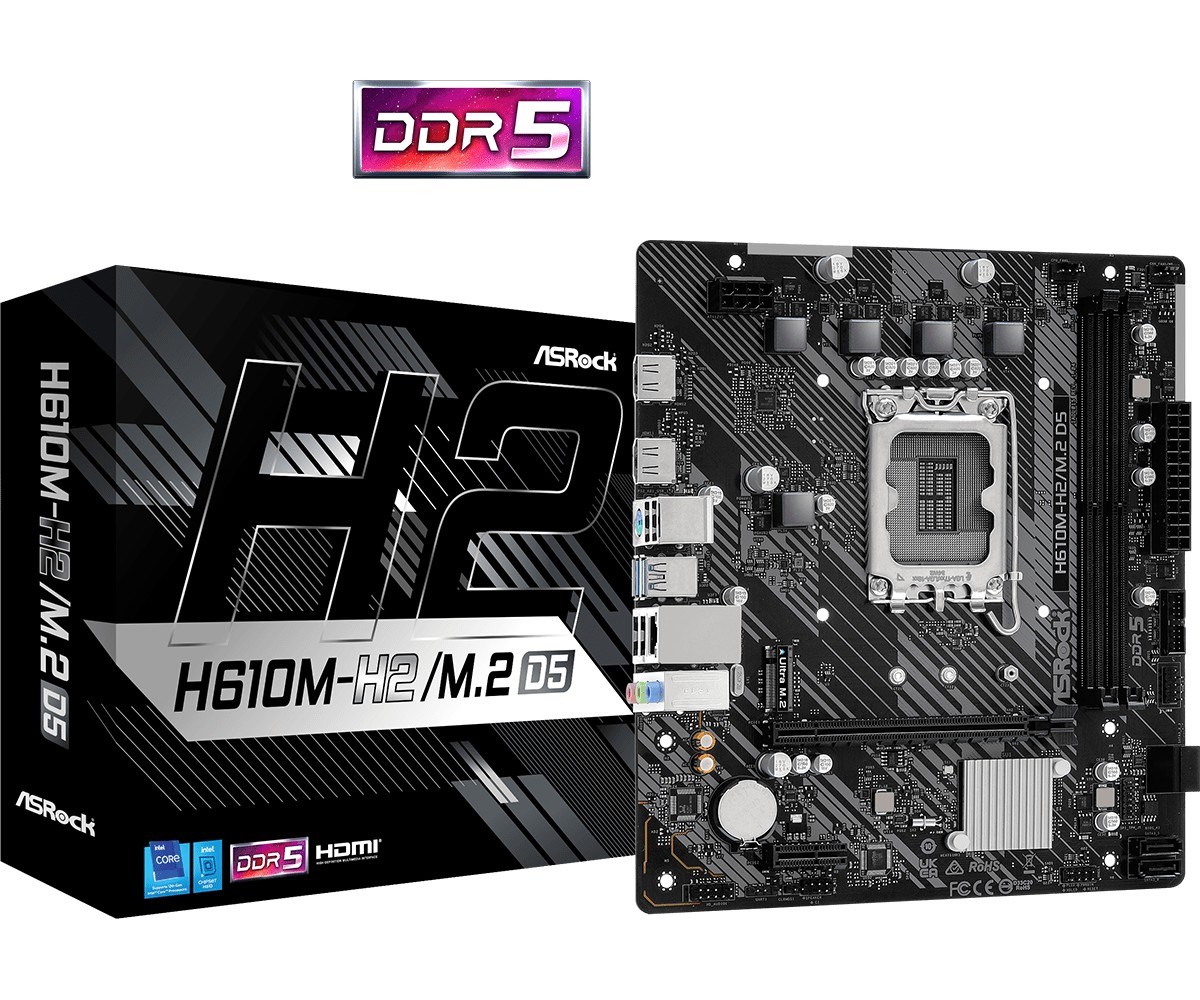 Pllakë amë ASRock H610M-H2/M.2 D5