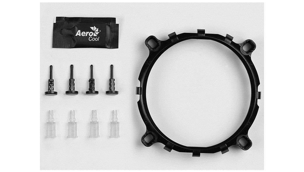 Ftohës procesori AeroCool Air Frost 4 RGB, 4 tuba termikë, 125W TDP, i zi 