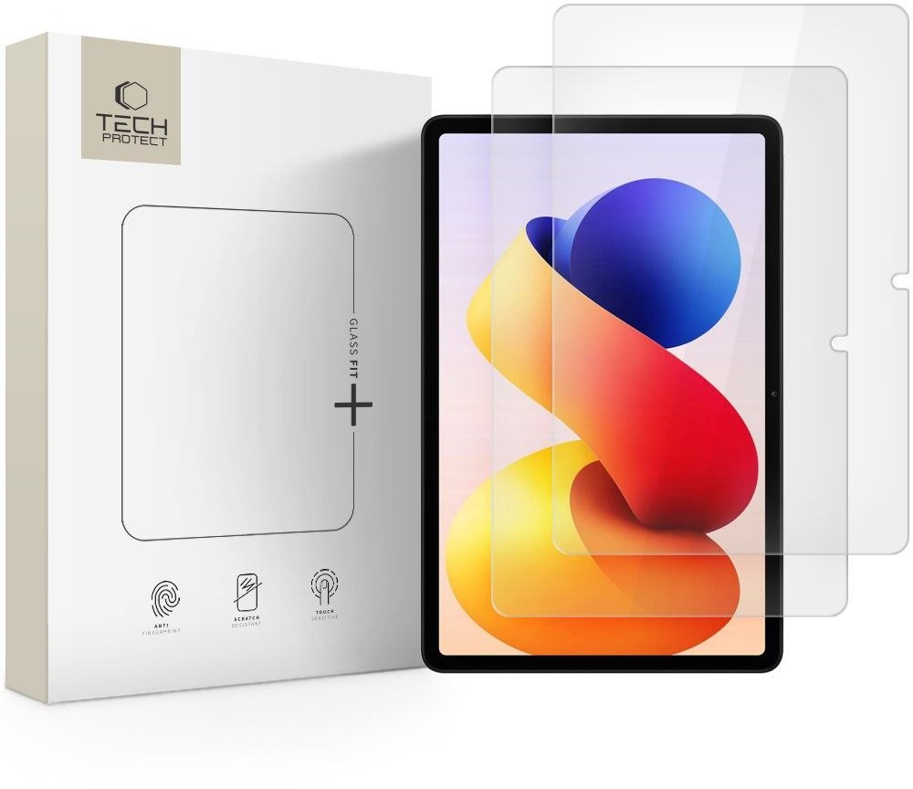 Заштитно стакло Tech-Protect Glass Fit+, за Xiaomi Redmi Pad Pro 12.1, 2 парчиња, проѕирно