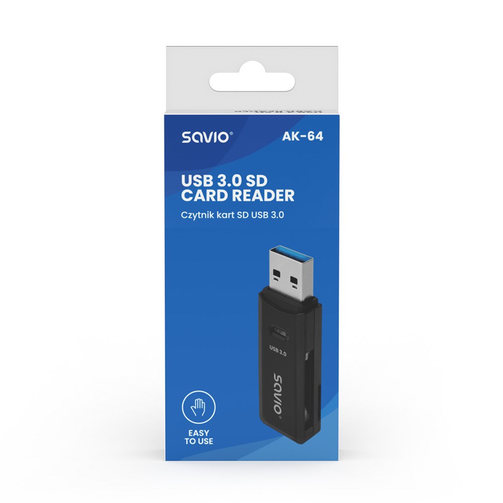 Lexues kartash memorie SAVIO AK-64, USB 3.0, i zi