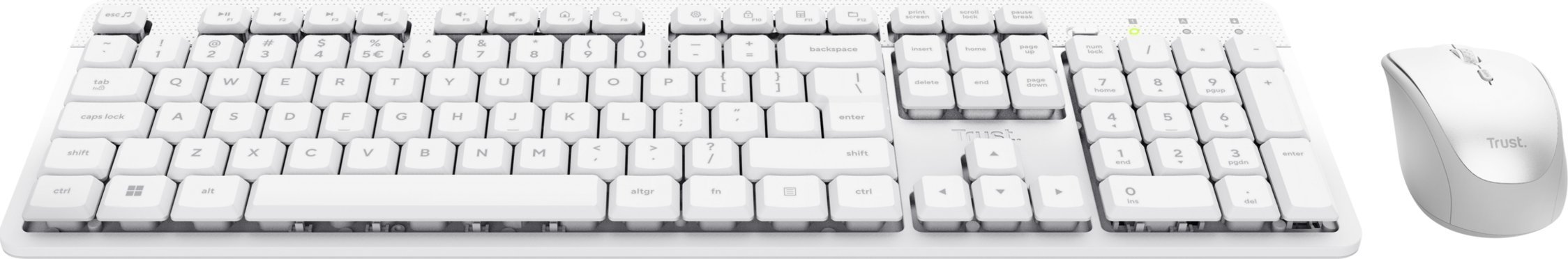 Set tastierë dhe maus Trust Ody II, wireless, për shtëpi dhe zyrë, i zi