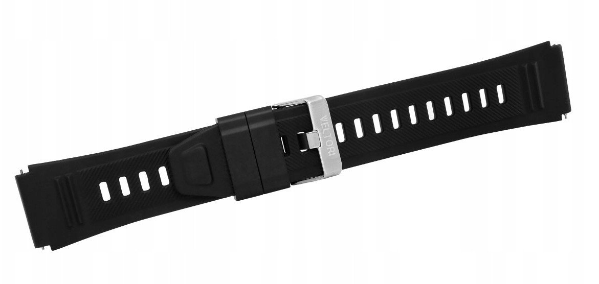 Каишка за паметен часовник VELTORI VT110 VTP110, 22mm, црна