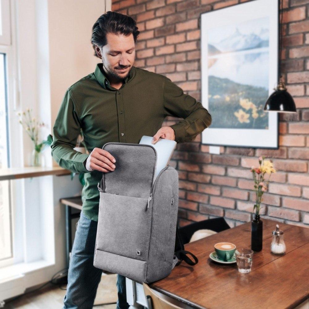 Çantë shpine Dicota Eco Motion D31876, 15.6", rezistente ndaj ujit, gri