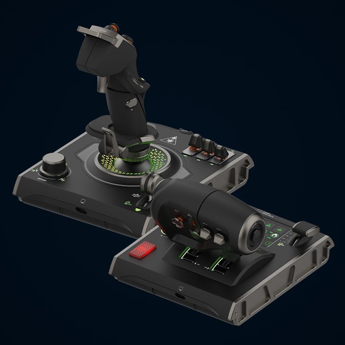 Joystick HOTAS Turtle Beach VelocityOne Flightdeck, me throttle, ekran me prekje, i zi