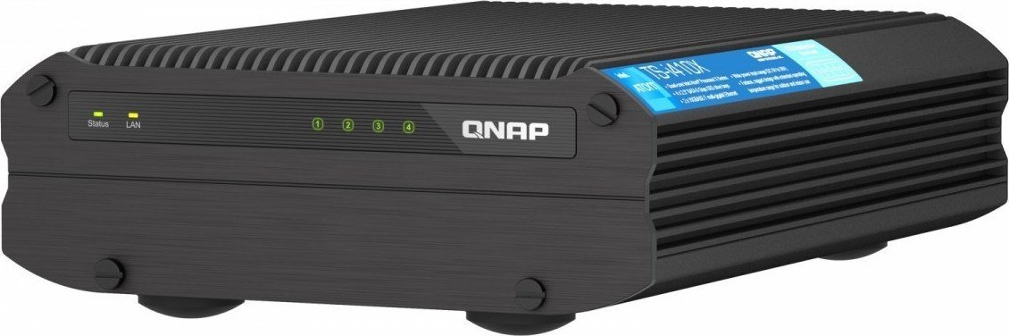 Server NAS Qnap TS-i410X-8G, 4 slote 2.5", 10GbE, gri