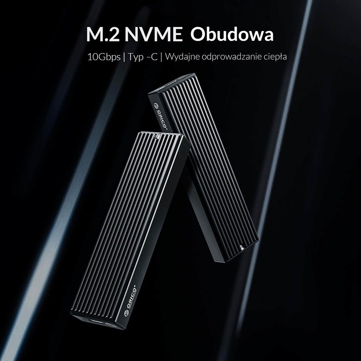 Kuti eksternale ORICO për SSD M.2 NVMe, USB-C, alumini, gri