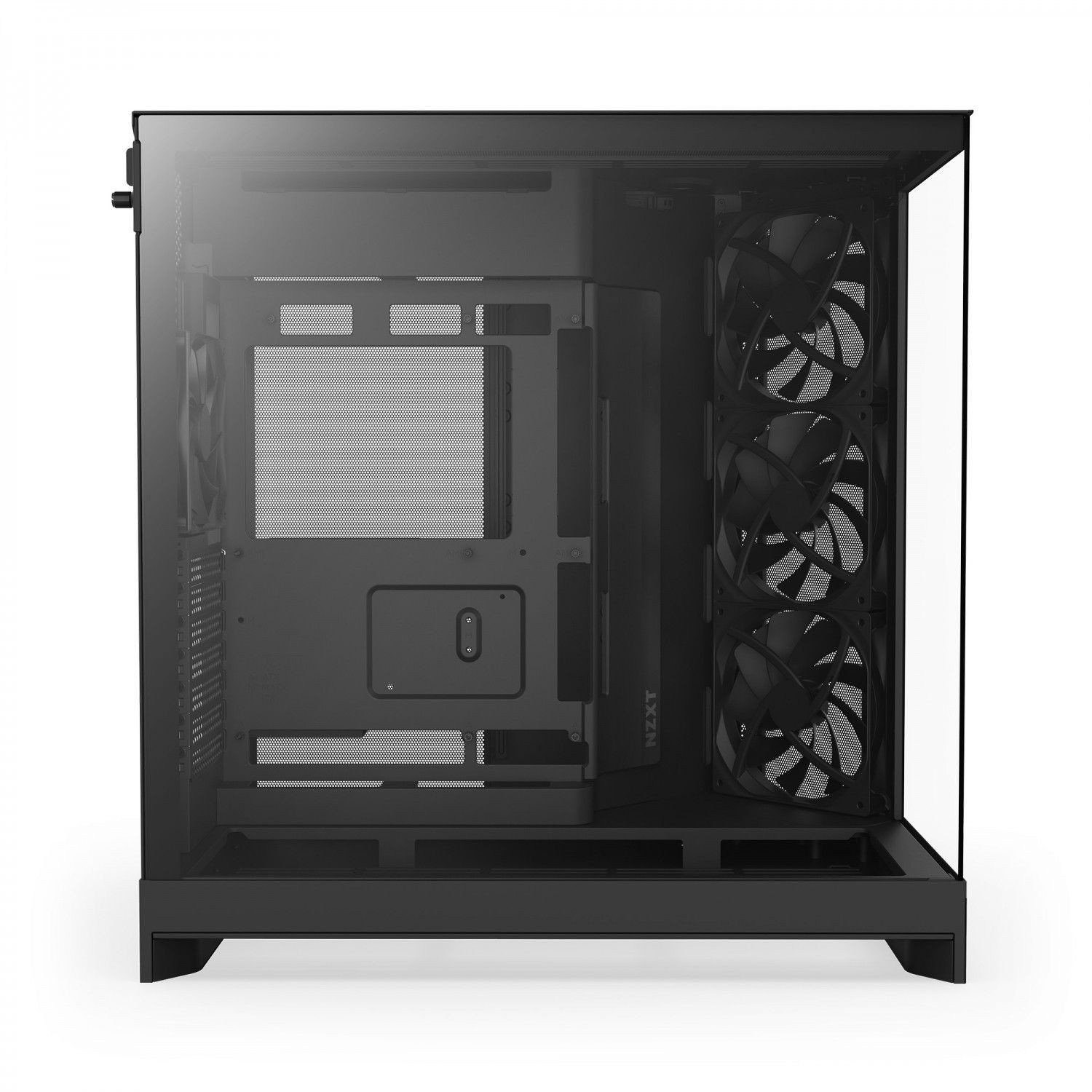Kuti kompjuteri NZXT H9 Flow 2025, mid tower, xham i temperuar, e bardhë