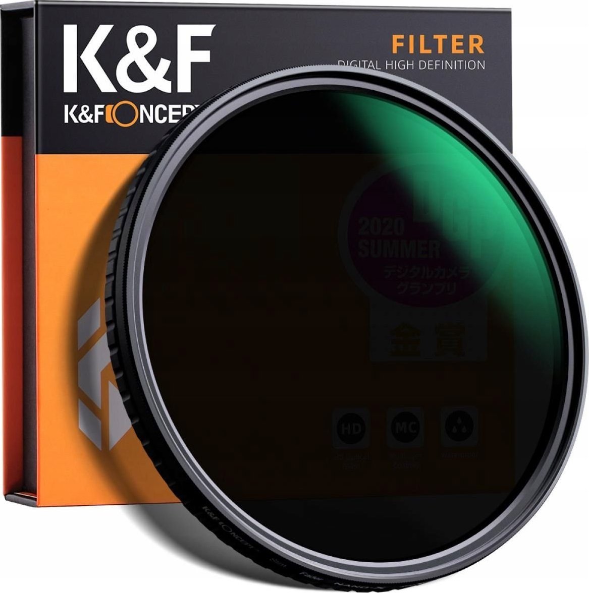 Filter fotografik K&amp;F Concept Nano X, variabël ND8 ND128, 43mm, gri