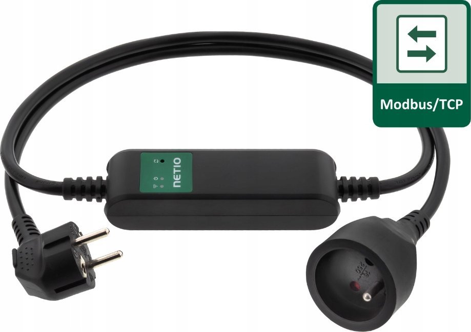 Prizë inteligente NETIO PowerCable Modbus 101E PL, Wi-Fi, 230V 16A, e bardhë