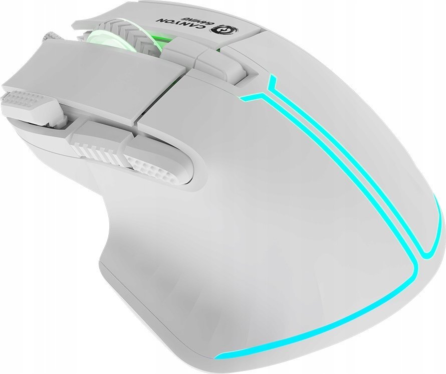 Maus gaming Canyon Fortnax GM-636, 20000 DPI, USB, me ndriçim RGB, i zi