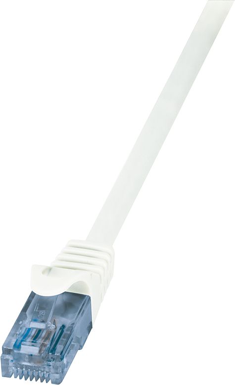 Kabllo rrjeti LogiLink RJ-45/RJ-45 CP3011U, Kat. 6A, U/UTP, 0.25m, e bardhë