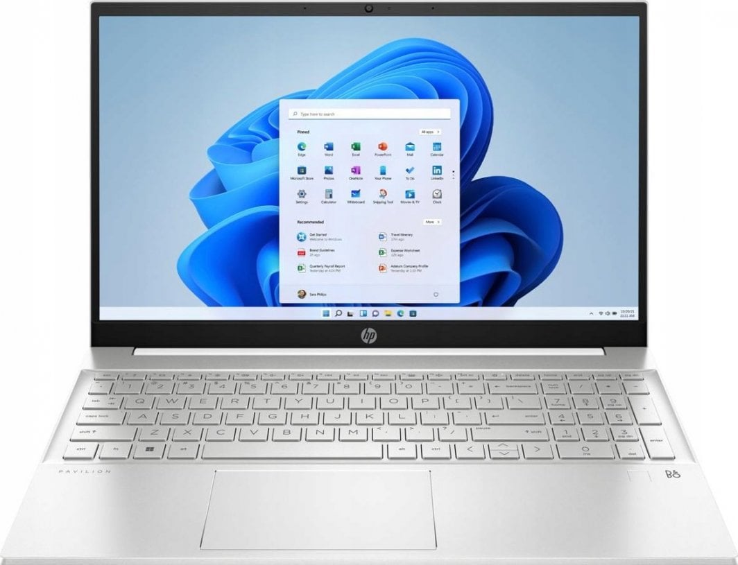 Laptop HP Pavilion 15-eh3164nw, 15.6", AMD Ryzen 5 7530U, 16 GB RAM, 512 GB SSD, i bardhë