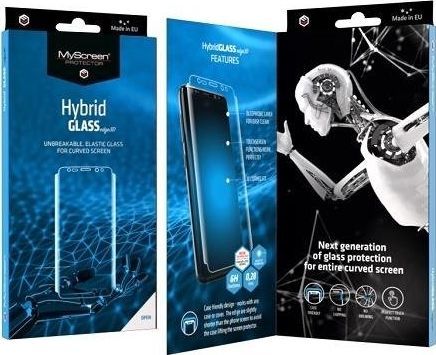 Mbrojtëse ekrani MyScreen Protector MS HybridGLASS, për iPhone X/XR, e zezë